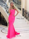 Jessica Angel 2385 Formal Long Mermaid Fit Prom Dress In Pink