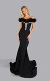 Jessica Angel 2546 Prom Long Mermaid Formal Dress In Black