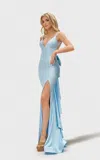 Jessica Angel 2650 Prom Fitted Long Formal Evening Dress In Blue