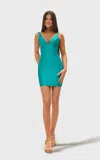 Jessica Angel 2692 Short Cocktail Fitted Homecoming Mini Dress In Green