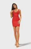 Jessica Angel 2694 Short Fitted Mini Cocktail Dress In Red