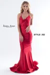 Jessica Angel 352 Fitted Formal Long Evening Prom Dress In Red
