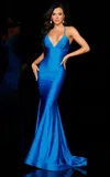 Jessica Angel 947 Fitted Prom Long Formal Mermaid Dress In Blue