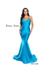 Jessica Angel Long Formal Fitted Dress 910 In Blue