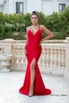 Jessica Angel Long Formal Fitted Gown 844 In Red