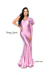 Jessica Angel Long One Shoulder Formal Dress 914 In Pink