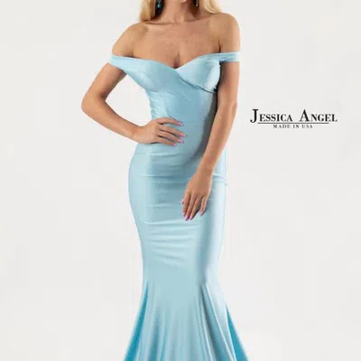JESSICA ANGEL OFF THE SHOULDER EVENING GOWN