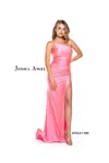 Jessica Angel One Shoulder Long Formal Dress 890 In Pink