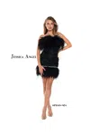 Jessica Angel Short Strapless Cocktail Dress 874 In Black