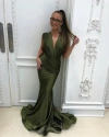 Jessica Angel Sleeveless Mermaid Long Formal Dress 727r In Green