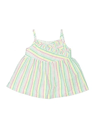 Pre-owned Jessica Ann Babies' Sleeveless Top Green Halter Neckline Tops