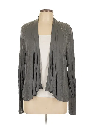 Pre-owned Jessica Cardigan Sweater In Gray