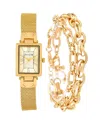 Jessica Carlyle Women's Gold Tone Metal Alloy Analog Watch, 23mm In Gold Tone