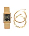 Jessica Carlyle Women's Gold Tone Metal Alloy Analog Watch, 33mm In Gold Tone