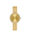 Jessica Carlyle Women's Gold Tone Metal Alloy Analog Watch, 35mm In Gold Tone