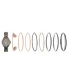 Jessica Carlyle Women's Quartz Gun Tone Metal Alloy Watch, 34mm In Gun Tone