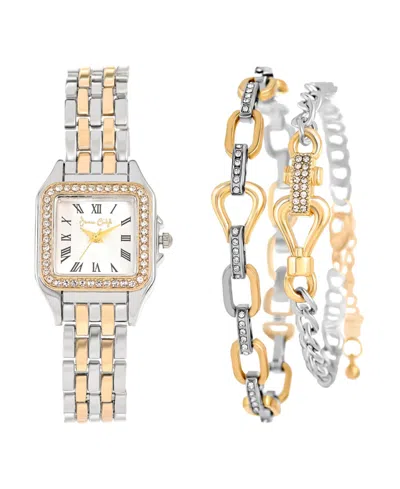 Jessica Carlyle Women's Quartz Two-tone Alloy Watch, 26mm
