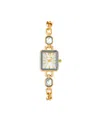 Jessica Carlyle Women's Shiny Gold Metal Alloy Analog Watch, 16mm In Shiny Gold