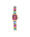 Jessica Carlyle Women's Shiny Gold Metal Alloy Analog Watch, 18mm In Shiny Gold