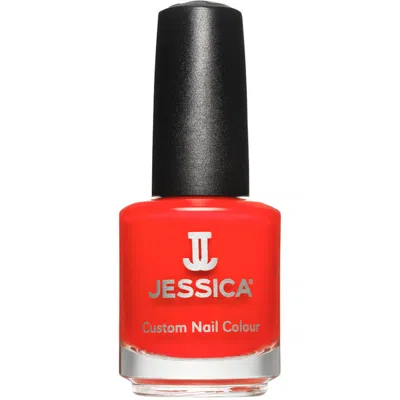 Jessica Custom Nail Colour - Confident Coral 15ml In White