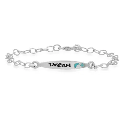 Jessica Elliot Women's Colorful Words Enamel Bracelets - Dream In Sterling In Metallic