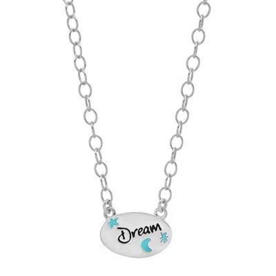 Jessica Elliot Women's Enamel Oval Necklace - Dream In Sterling In Silver