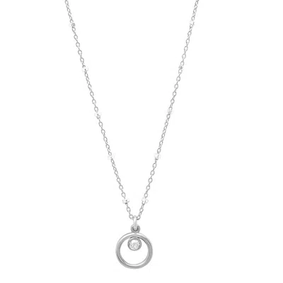 Jessica Elliot Women's Eternity Circle Necklace In Sterling/silvershade In Metallic