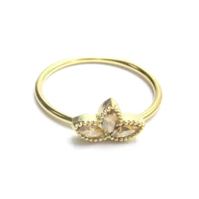 Jessica Elliot Women's Lotus Blossom Ring In Gold/goldenshadow