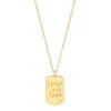 Jessica Elliot Women's Vermeil "resolutions We Can All Keep" Dogtags Max Necklace In Laugh Out Loud In Multi