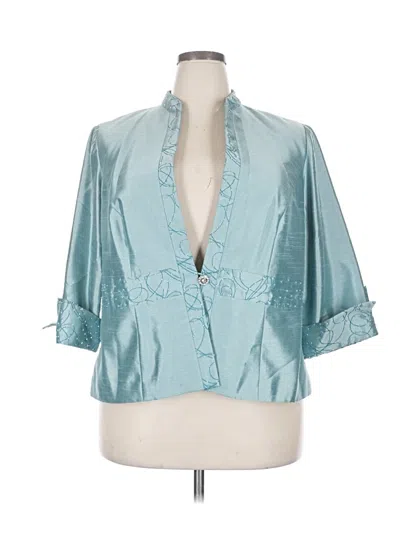 Pre-owned Jessica Howard Blazer Jacket In Blue