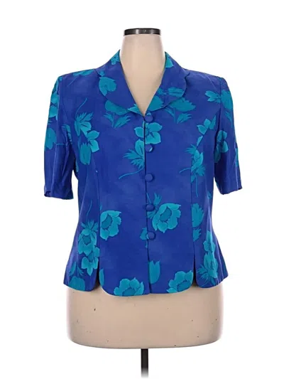 Pre-owned Jessica Howard Blazer Jacket In Blue