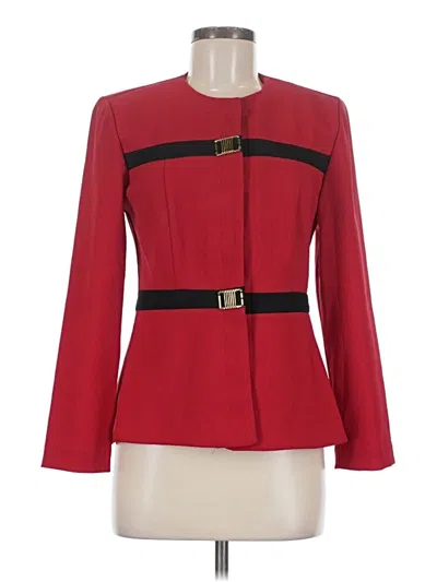 Pre-owned Jessica Howard Blazer Jacket In Red