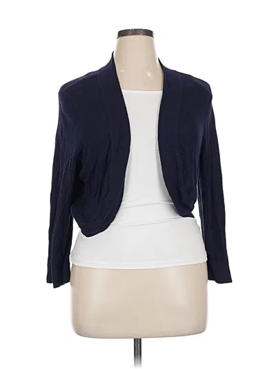 Pre-owned Jessica Howard Cardigan Sweater In Blue