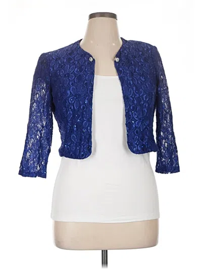Pre-owned Jessica Howard Cardigan Sweater In Blue