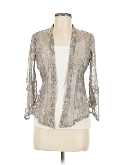 Pre-owned Jessica Howard Cardigan Sweater In Gray