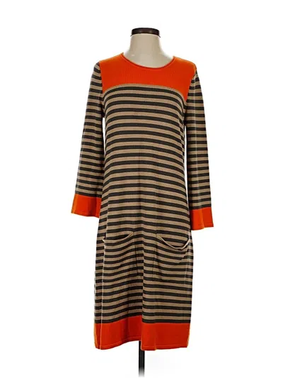 Pre-owned Jessica Howard Casual Dress In Brown