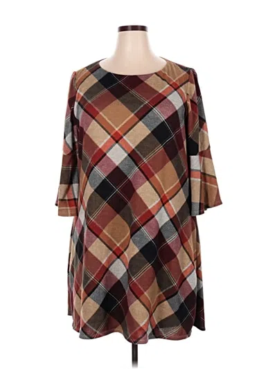 Pre-owned Jessica Howard Casual Dress In Brown