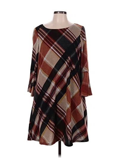Pre-owned Jessica Howard Casual Dress In Brown