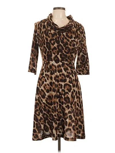 Pre-owned Jessica Howard Casual Dress In Brown