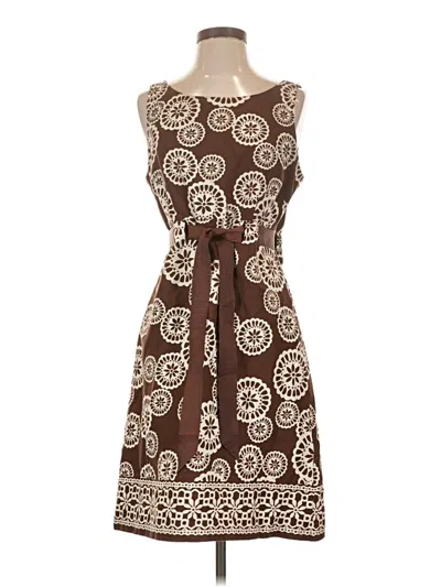 Pre-owned Jessica Howard Casual Dress In Brown