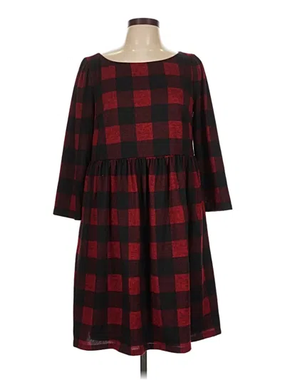 Pre-owned Jessica Howard Casual Dress In Burgundy