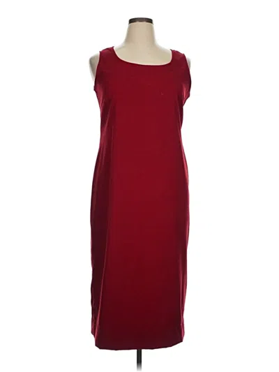 Pre-owned Jessica Howard Casual Dress In Burgundy