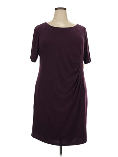 Pre-owned Jessica Howard Casual Dress In Burgundy