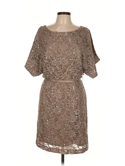 Pre-owned Jessica Howard Cocktail Dress In Brown