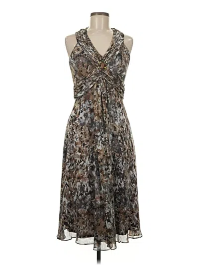 Pre-owned Jessica Howard Cocktail Dress In Brown