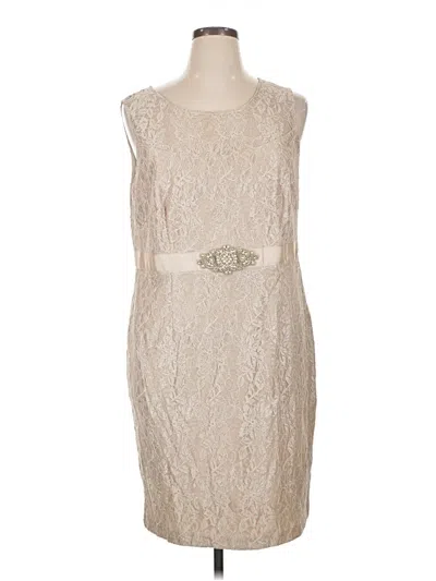 Pre-owned Jessica Howard Cocktail Dress In Brown