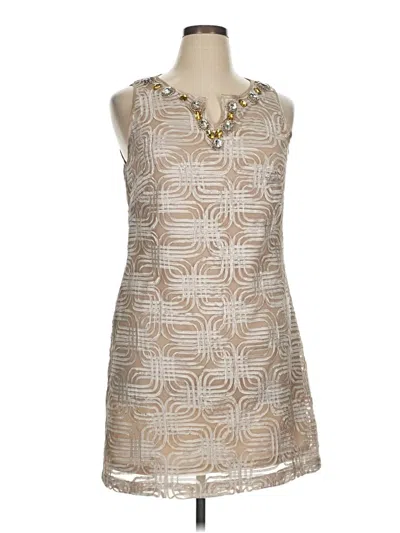 Pre-owned Jessica Howard Cocktail Dress In Brown