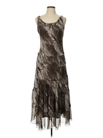 Pre-owned Jessica Howard Cocktail Dress In Brown