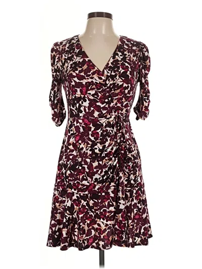 Pre-owned Jessica Howard Cocktail Dress In Burgundy