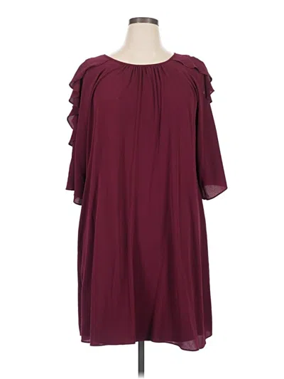 Pre-owned Jessica Howard Cocktail Dress In Burgundy